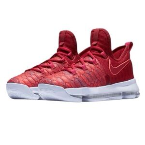 Nike KD 9 Wanda (GS) Red Fabric Sneaker Tennis Shoes